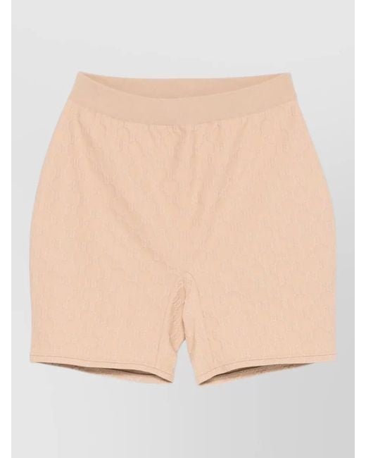 Gucci Natural Jacquard Short Shorts