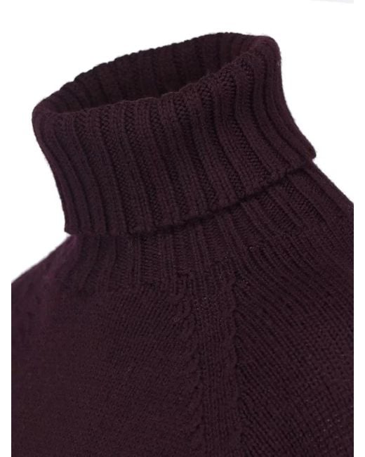 Drumohr Blue Merino Wool Crewneck Sweatshirt