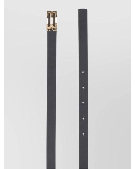 Victoria Beckham White Adjustable Length Slim Design Belts