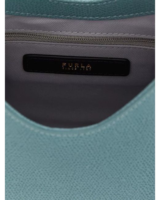 Furla Blue Iride Mini Shoulder Bag Top Handle
