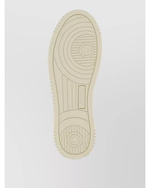 Autry White Leather Low-Top Sneakers