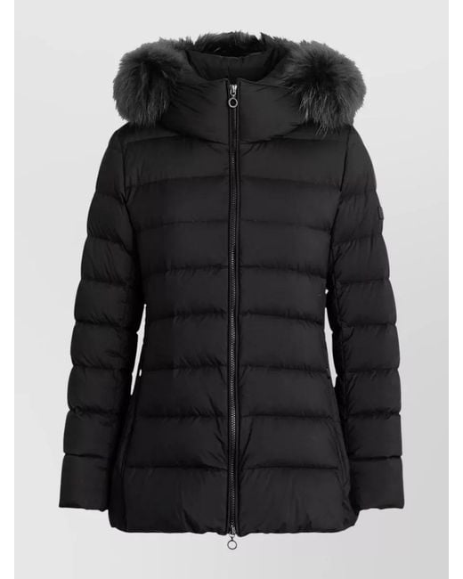 Tatras Black Hooded Padded Coat Casual Fit Lightweight