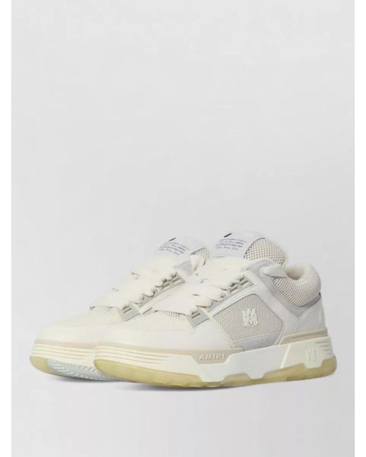 Amiri Natural Ma 1 Leather Sneakers Mesh Panels for men