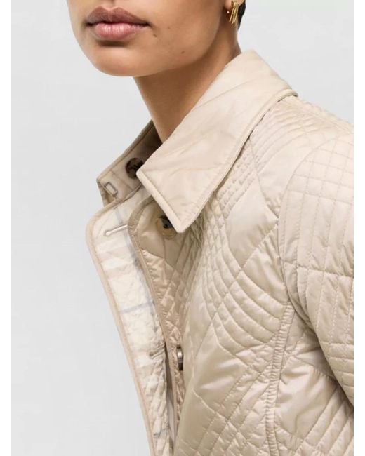 Burberry Natural Fernleigh Nylon Jacket Casual Style