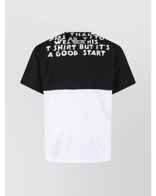 MM6 by Maison Margiela White Cotton Short-Sleeve T-Shirt for men