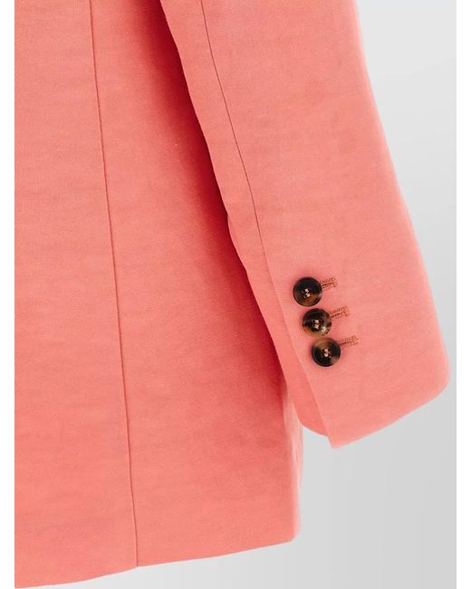 Alberto Biani Pink America Blazer Tailored Jacket Back Vent