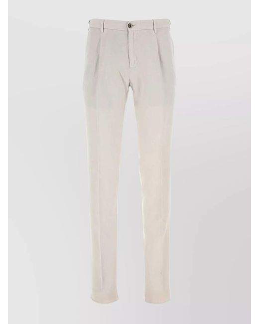PT Torino White Sand Lyocell Blend Pant for men