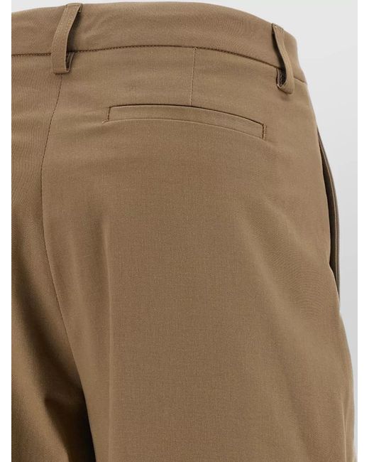 Thelatest Natural Cotton Wide-Leg Pleated Trousers