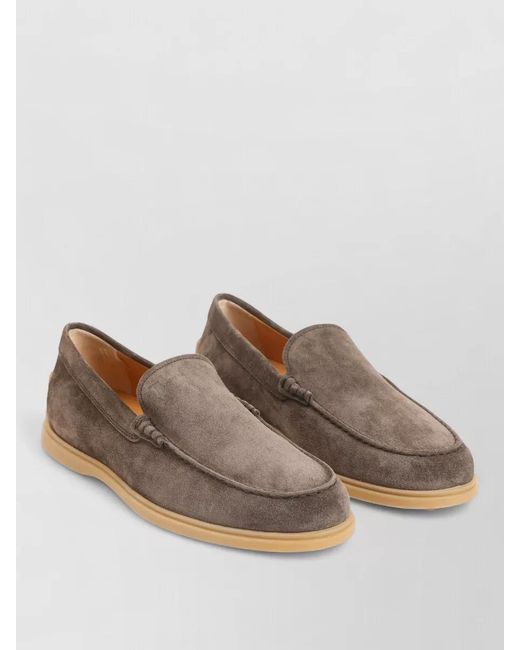 Tod's Brown Suede Leather Loafers for men