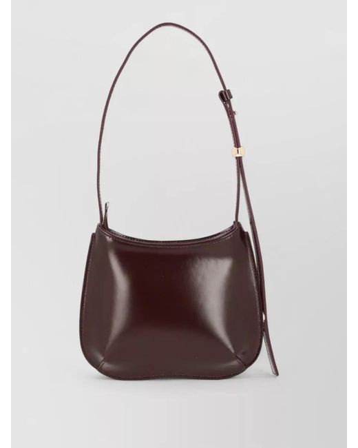 Jacquemus Brown Le Bisou Calf Leather Shoulder Bag