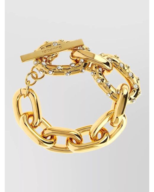 Rabanne Metallic Metal Link Bracelet
