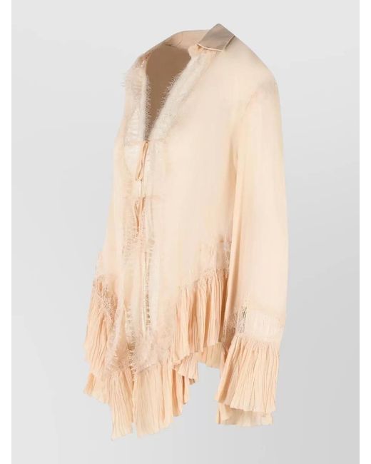 Blumarine Natural Viscose Blouse