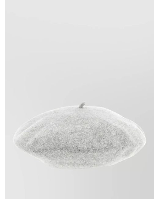 Maison Margiela White Wool Beret