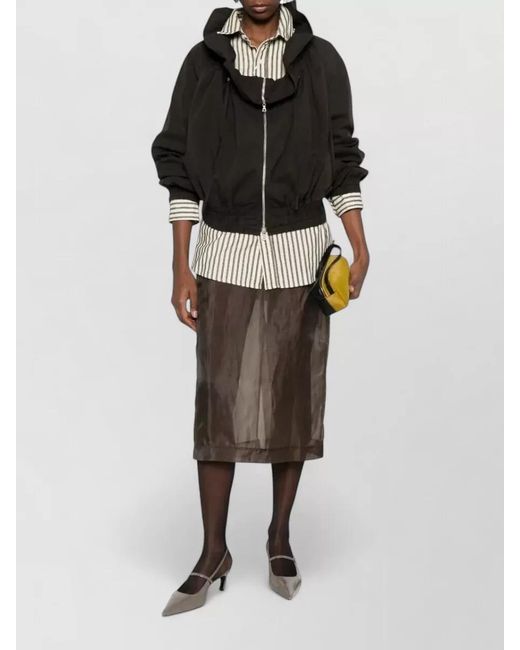 Dries Van Noten Black Bomber Jacket