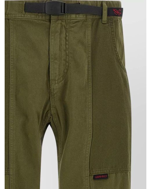 Gramicci Green Gadget Pants Tailored Belt Loops Back Pocket for men