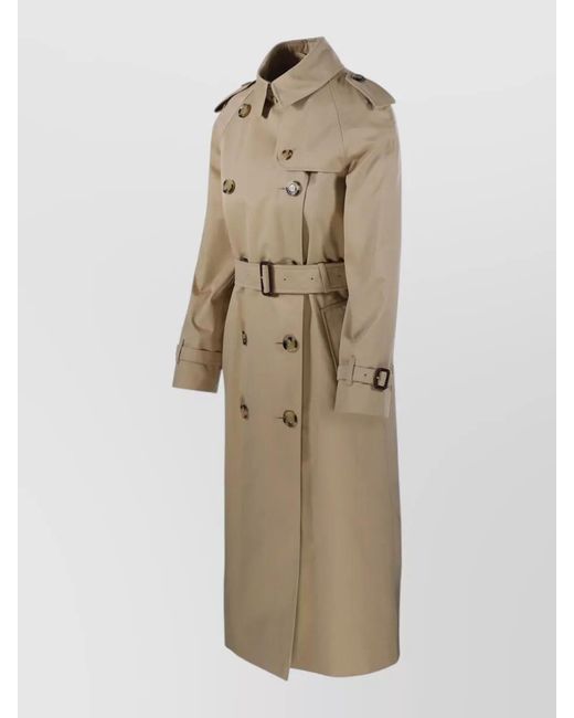 Burberry Natural Waterloo Trench Coat Belted Waist
