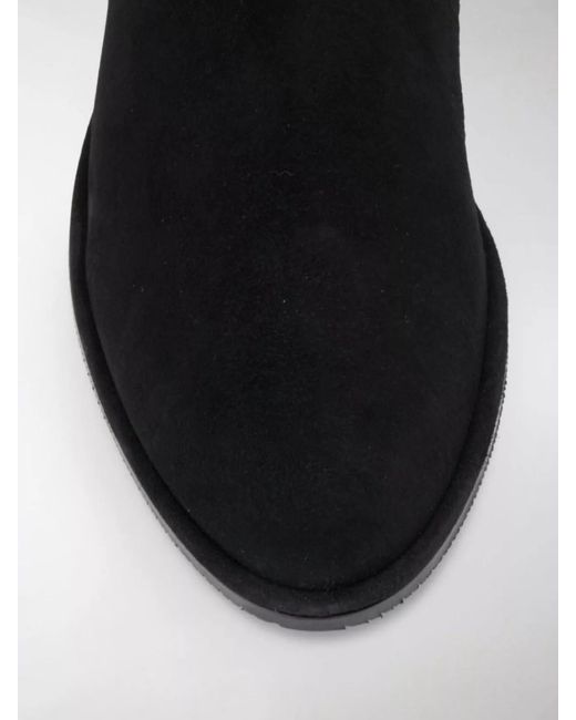 Stuart Weitzman Black Suede Over-The-Knee Boots