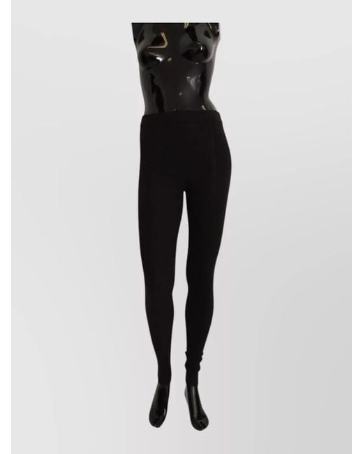 Dolce & Gabbana Black Cashmere Leggings