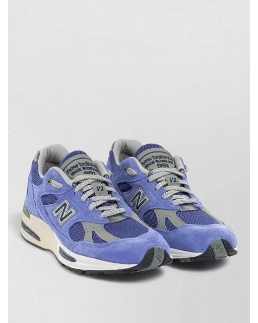 New Balance Blue Uk 991V2 Summer Brights Low Top Sneakers for men
