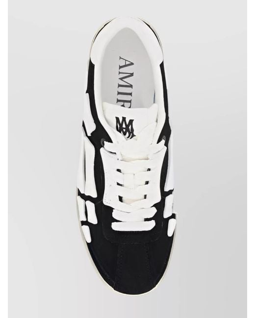 Amiri Multicolor Bone Appliqué Leather Sneakers for men
