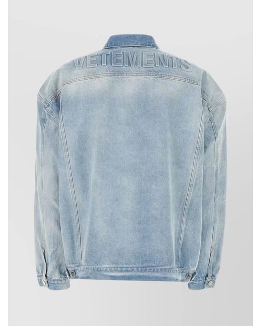 Vetements Blue Denim Jacket for men