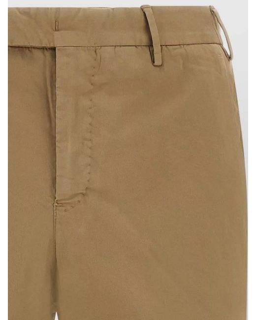 PT Torino Natural Master Tailored Trousers Belt Loops Pockets for men