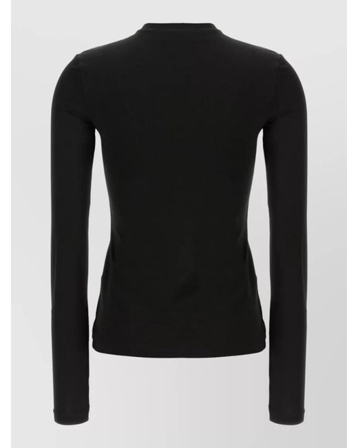 Off-White c/o Virgil Abloh Black Second Skin Knitted Top