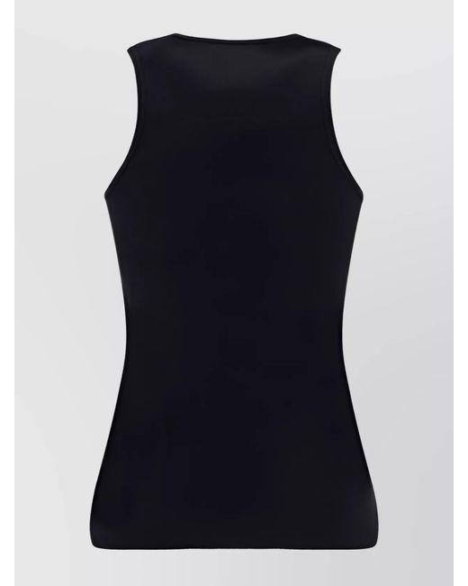 Givenchy Black Ribbed Slim-Fit Tank Top