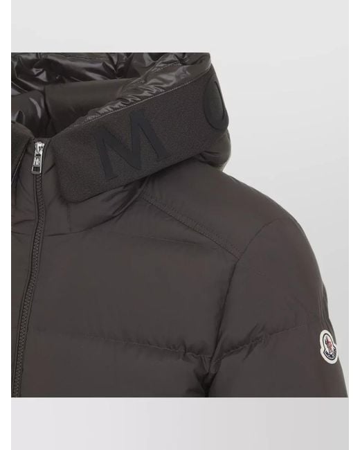 Moncler Black Down Quilted Hooded Puffer Jacket for men