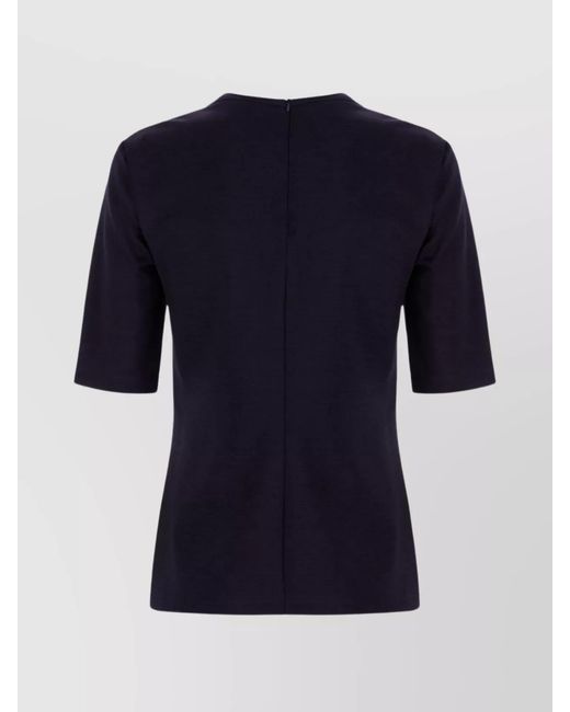 Max Mara Blue Wool T-Shirt
