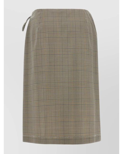 Marni Natural Pleated Skirt