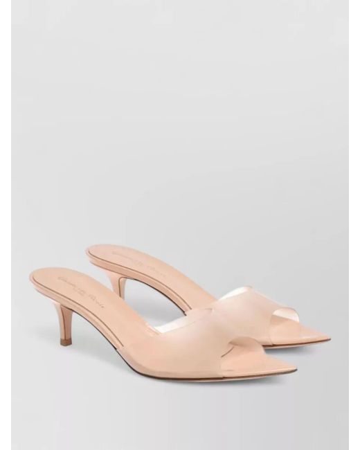 Gianvito Rossi Pink Translucent Mules