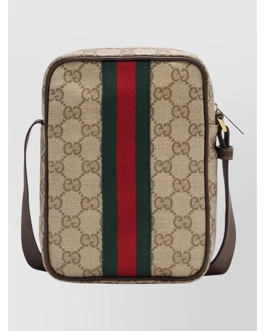 Gucci Multicolor Coat Adjustable Strap Front Stripe Detail for men
