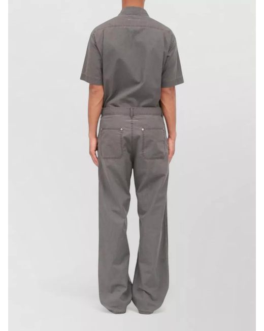 MM6 by Maison Margiela Gray Denim Wide-Leg Trousers for men