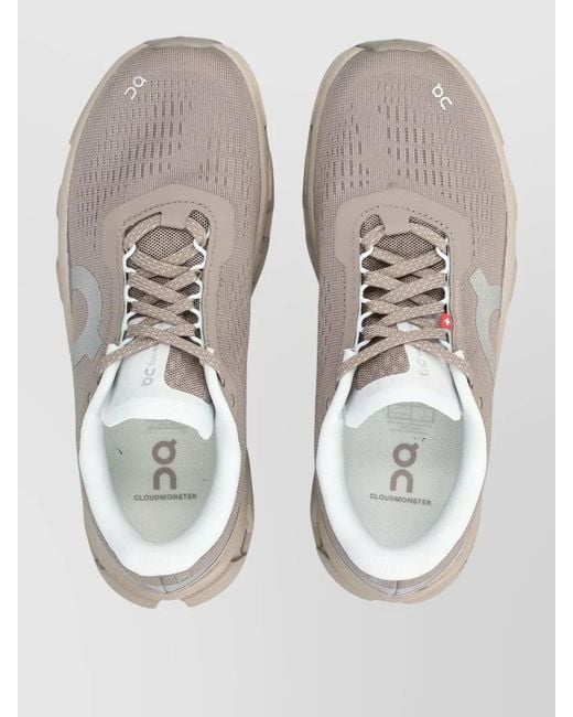 On Shoes Gray Cloud Performance Lace Up Running Shoes