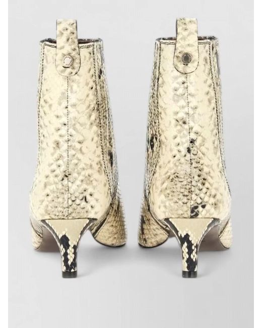 Roberto Festa Natural Printed Leather Ankle Boots
