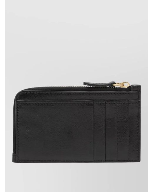 Chloé Black Leather Paddington Coin Purse
