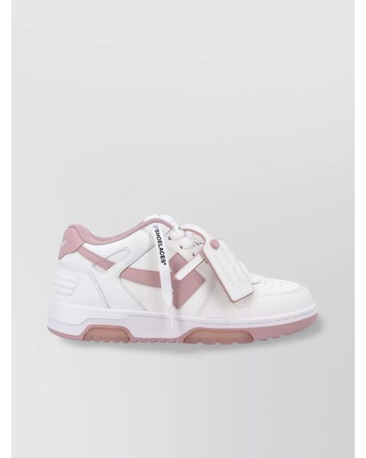 Off-White c/o Virgil Abloh White Leather Out Of Office Low-Top Sneakers