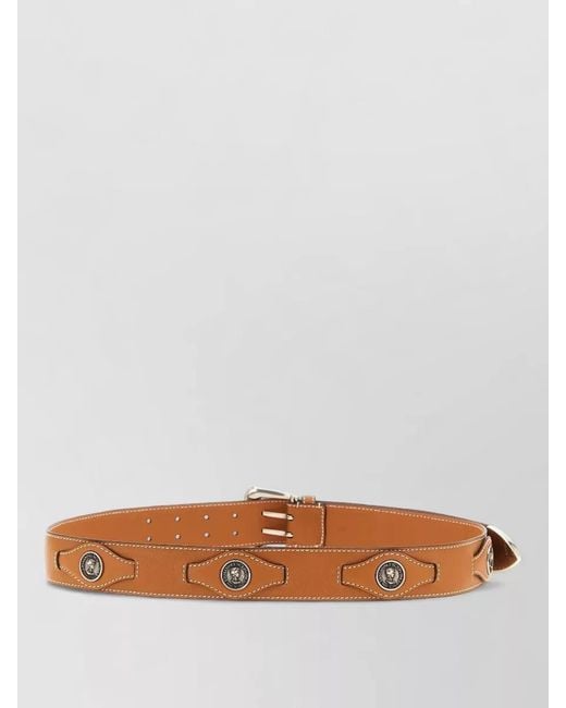 Ermanno Scervino Brown Leather Logo Belt