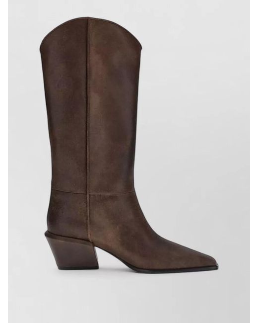 Paris Texas Brown Leather Boots