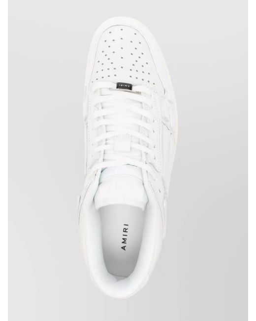 Amiri White Leather Low Top Sneakers for men