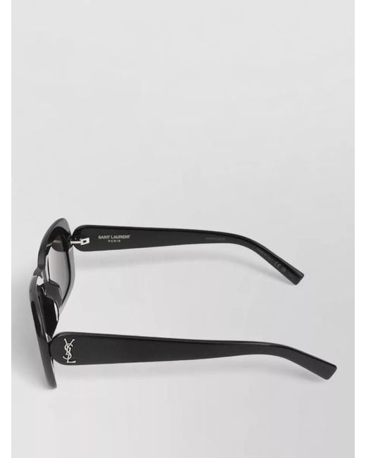 Saint Laurent Gray Sunglasses Sl M130 001 Rectangular Frame