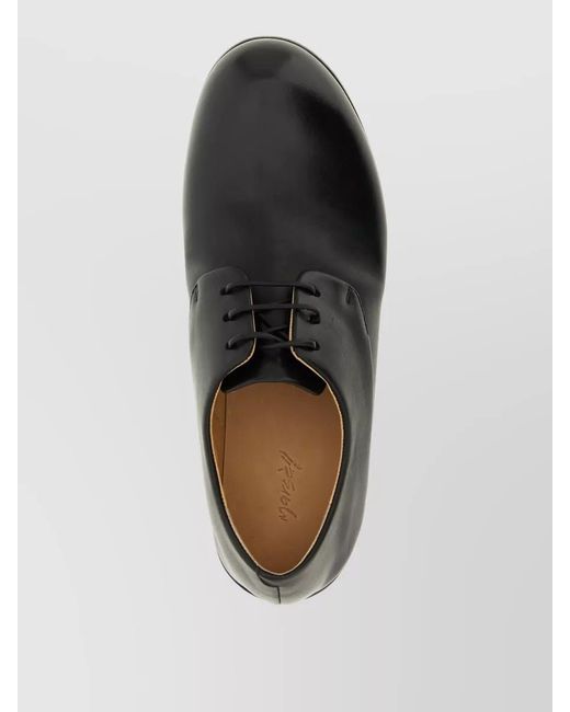 Marsèll Black Leather Derby Shoes for men