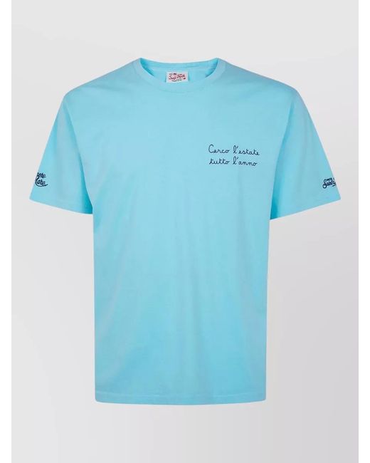 Mc2 Saint Barth Blue Portofino Cerco Estate Short Sleeve T Shirt for men