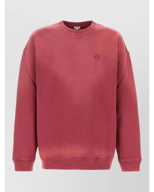 Loewe Pink Cotton Sweatshirt for men