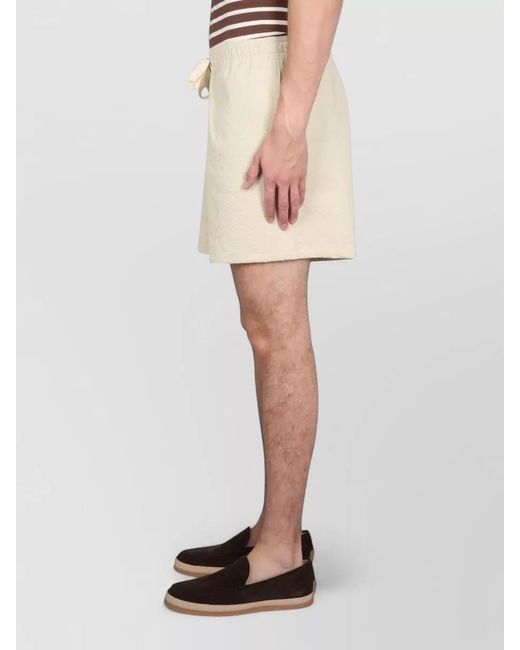 Howlin' By Morrison Natural Holdon Bermuda Shorts Elastic Waist for men
