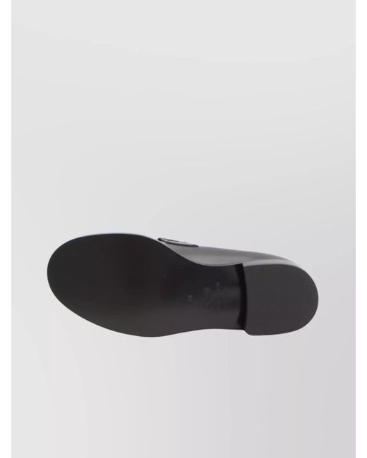 Mach & Mach Metallic Leather Embellished Loafers