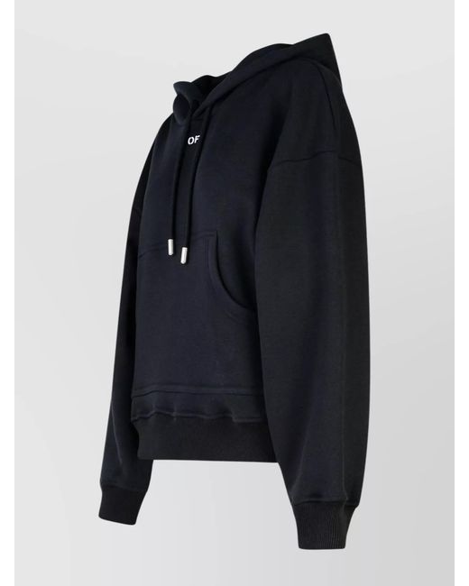 Off-White c/o Virgil Abloh Black Cotton Oversized Hoodie