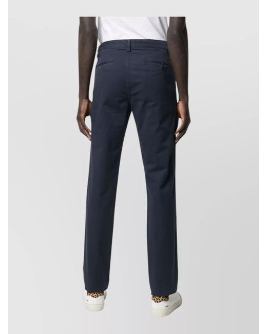 Polo Ralph Lauren Blue Tailored Pants Mid Rise Nylon Silk for men