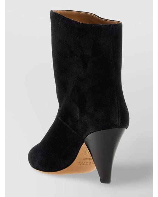 Isabel Marant Black Leather Ankle Boots